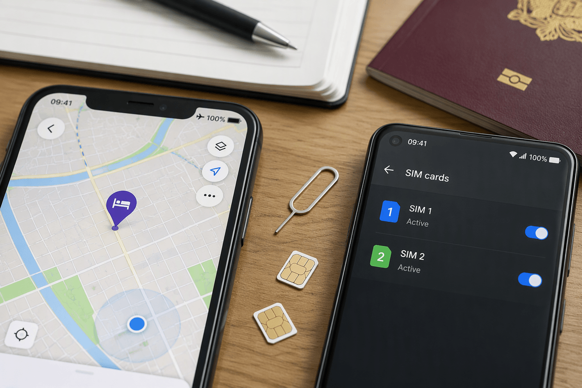 Documents, money, and connectivity checklist